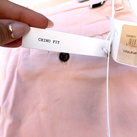 New Anthropologie Reiko Sandy 2 Basic Chino Pants Nude Rose 27 Pink - Picture 12 of 12
